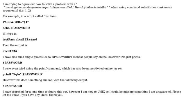 How to pass unknown command line arguments containing special characters (bash)? смотреть онлайн