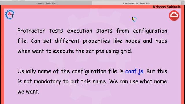Protractor Tutorial 12 - What is Conf File in Protractor | conf.js File | Configuration File смотреть онлайн