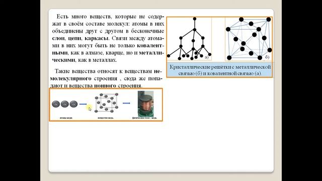 Химия-10-У.У. Параграф 1. Атомы, молекулы, вещества. смотреть онлайн