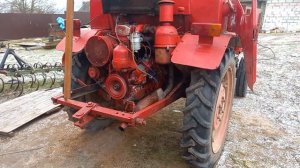 Запуск трактора т16 после замены на редукторный стартер.