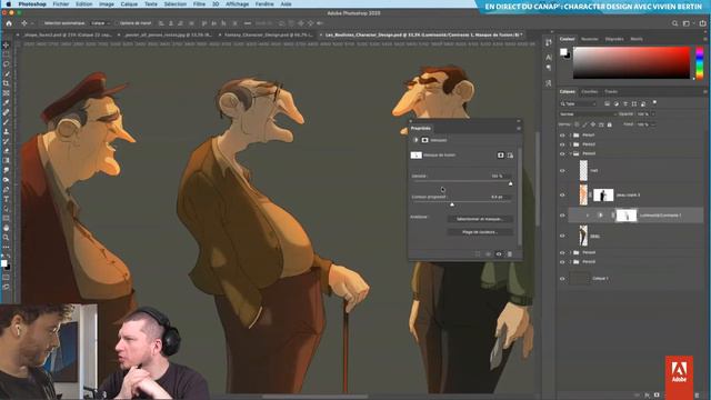 En direct du canap’ | Character Design avec Vivien Bertin | Adobe France смотреть онлайн