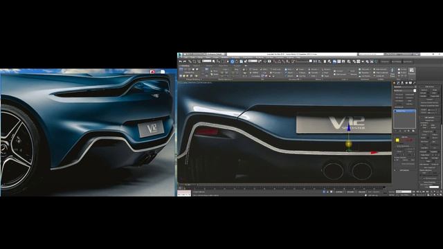 Aston Martin V12 Speedster 3Ds Max Моделирование часть 8 смотреть онлайн