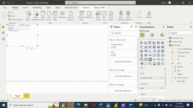 How add Calculate Dax with sum expression in Power BI, Build relationship & create matrix in PowerB смотреть онлайн