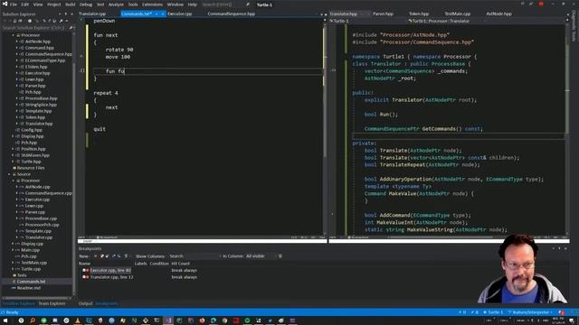 Code - Finishing up the Language system for Turtle Graphics смотреть онлайн