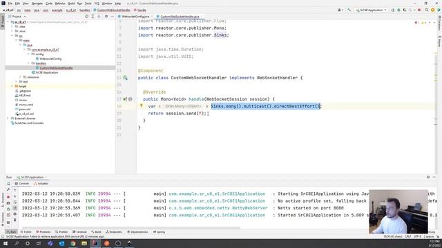 Spring Reactive - Lesson 8 - Using websockets смотреть онлайн