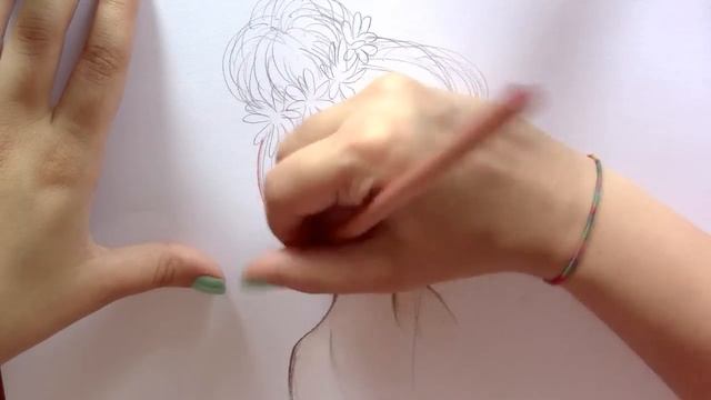 Drawing Tutorial ❤ How To Draw And Color  Messy Bun Hair