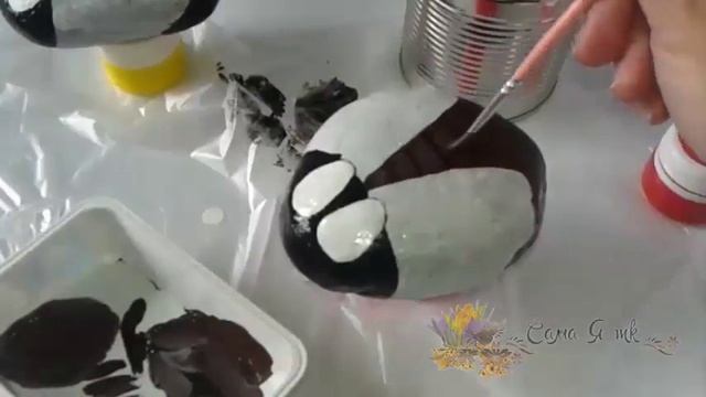 Роспись камней-Божья коровка/Рисуем акриловыми красками на камнях/ Как раскрасить камни/ Сама Я mk смотреть онлайн