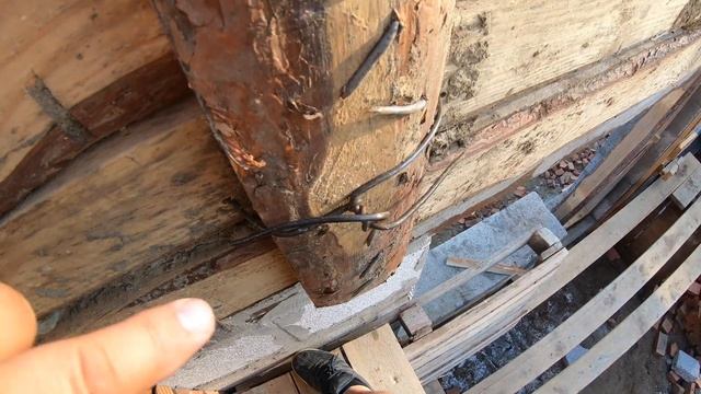 Делаем опалубку для армопояса. Садим картошку. Продали квартиру - строим дом из полистиролбетона. смотреть онлайн