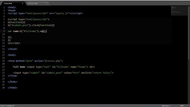 POST data using JQuery without reloading page смотреть онлайн