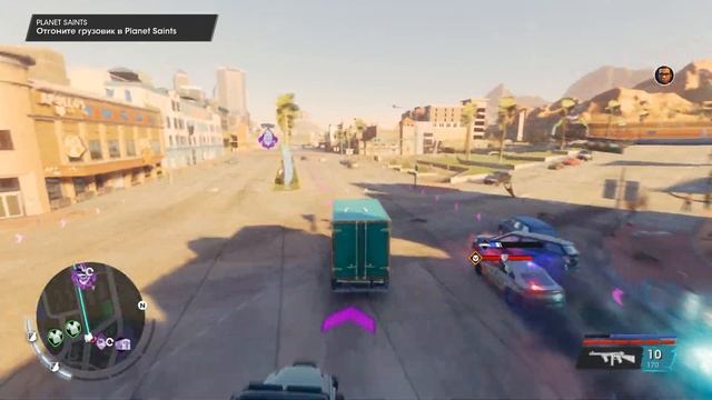 Saints Row (2022). Развитие предприятия  Planet Saints. Угон грузовиков. Сложность - босс.