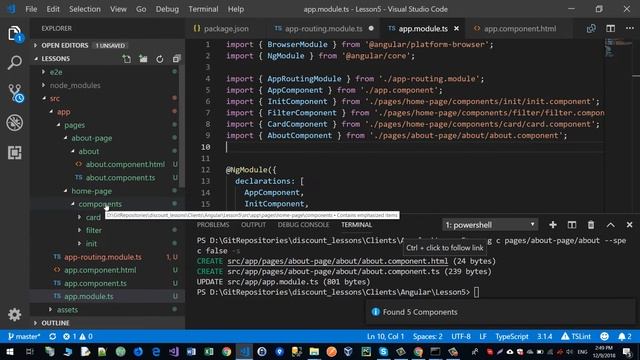 Разработка SPA приложения (навигация и роутинги в angular 7) Часть 8 смотреть онлайн