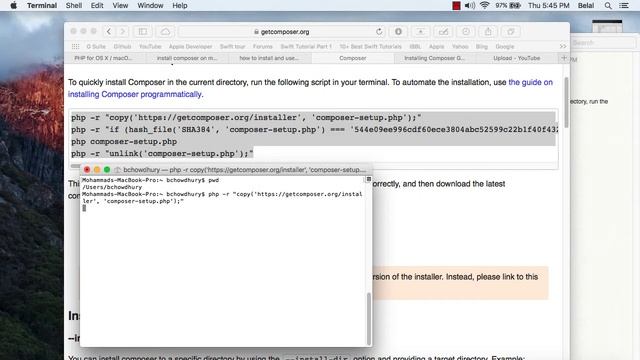 Install Composer on Mac OS X v10 1 смотреть онлайн