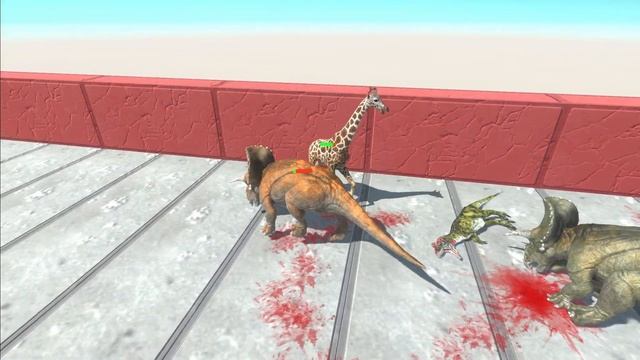 Impossible Maze - Triceratops Trio ARBS | Animal Revolt Battle Simulator смотреть онлайн