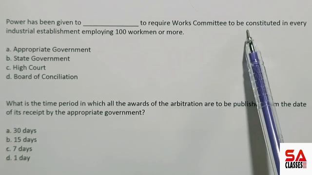 Industrial Disputes Act 1947 M.C.Q. in Hindi | By CS Shalini Agarwal | Question & solution | MCQ -2 смотреть онлайн