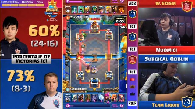 [FINAL] SURGICAL GOBLIN VS NUOMICI | TEAM LIQUID VS W EDGM| FINAL CLASH ROYALE смотреть онлайн