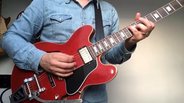 Gibson Memphis 1963 Es 335 with Bigsby смотреть онлайн