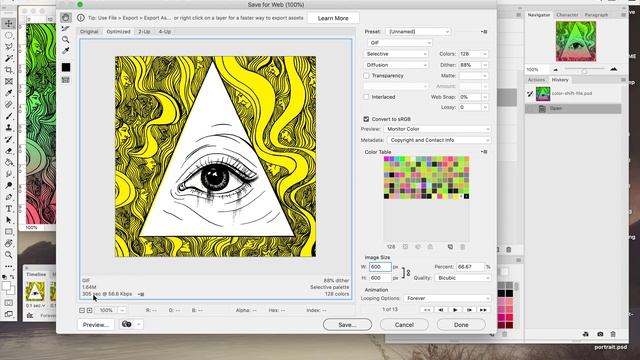 GIF Tutorial: Exporting a GIF from Photoshop смотреть онлайн