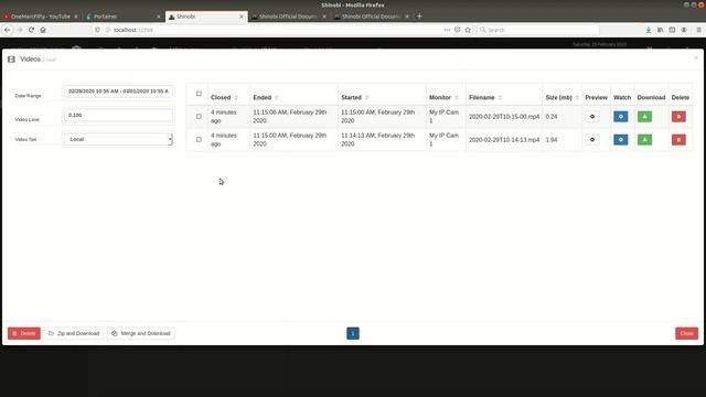 IP camera system running Shinobi cctv in Docker смотреть онлайн