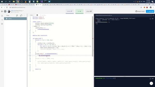 Example of unrolling the loop into array for crc32c-hw смотреть онлайн