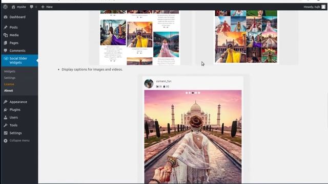WordPress Instagram Feed - introduction to the plugin interface. cm-wp.com смотреть онлайн