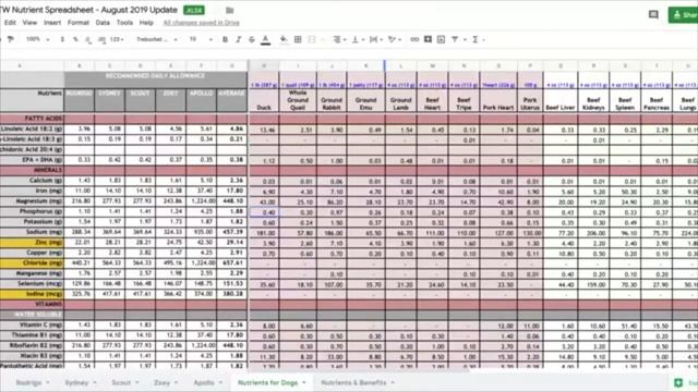 Updated Nutrient Spreadsheet with a Puppy [August 2019] смотреть онлайн