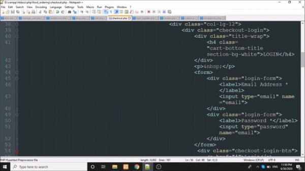 Step by step create an Online Food Ordering website using PHP - Part 14