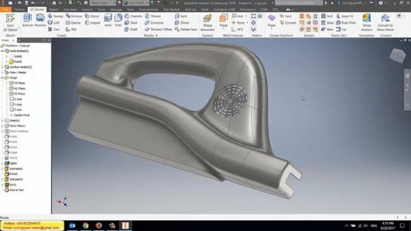 #080 Autodesk Inventor 2018 Создание пластикового корпуса