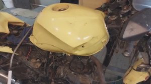 Как вытянуть бак на мотоцикле,5 вариантов,один сработал.