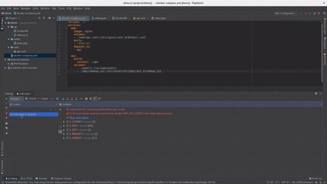 Отладка в PHP с помощью xdebug, docker, phpstorm, netbeans смотреть онлайн