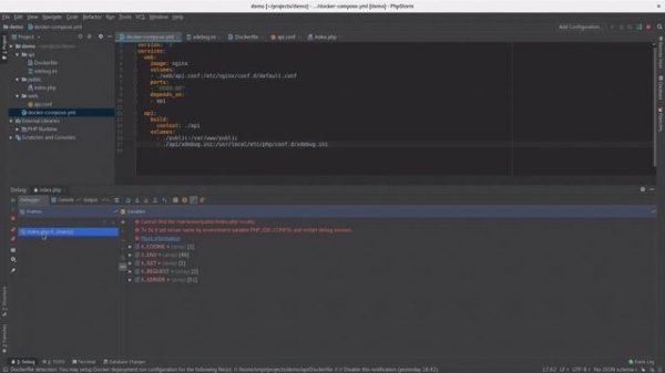 Отладка в PHP с помощью xdebug, docker, phpstorm, netbeans