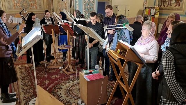 Ектения просительная (постный напев). Регент Екатерина Артюхова. смотреть онлайн