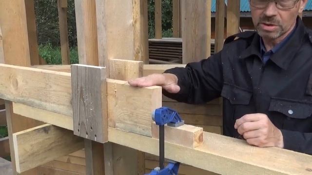 Строим маленький каркасный дом для проживания, на сваях, своими руками (ч.16). Стойки каркасов стен смотреть онлайн