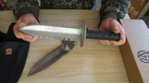 Нож-совок Albus Saber(нержавейка) для металлопоиска и садовых работ.