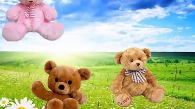 Английский детский стих с мишками - уроки английского для малышей