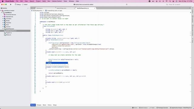 Asp.net C# CRUD (2021) MySQL Visual Studio For Mac tutorial Part (1/3) смотреть онлайн