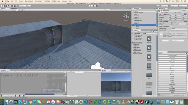 Unity 3D / Playmaker Tutorial - Trigger Animation - Sliding Doors (MecAnim)