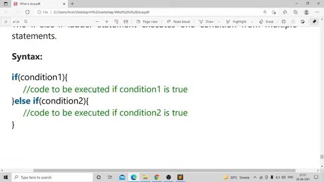 Live session on Java Programming Day-4 (Control Statement In Java) смотреть онлайн