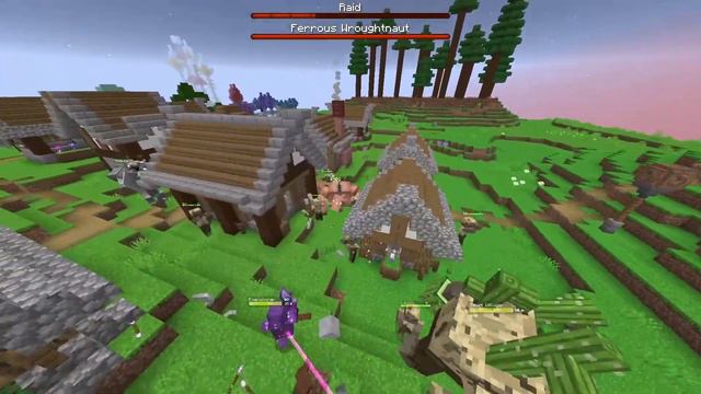 Can Every Mutant and Mowzie's Mobs Defend against an ULTRA Modded Raid | Minecraft Mob Battle смотреть онлайн