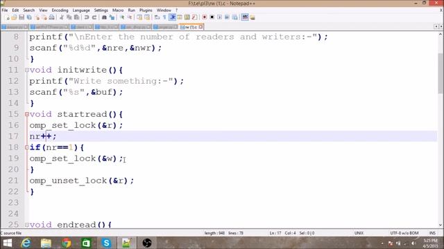 Readers-writers problem(code) смотреть онлайн