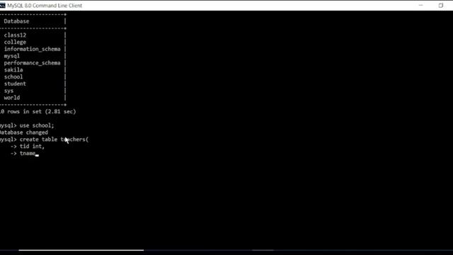 CREATE COMMAND IN SQL| how to Create table in MYSQL | SHOW DATABASES |DESC COMMAND | CodeMagnet смотреть онлайн