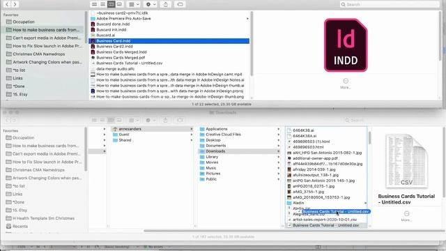 How To Make Business Cards From A Spreadsheet With Data Merge In Adobe InDesign