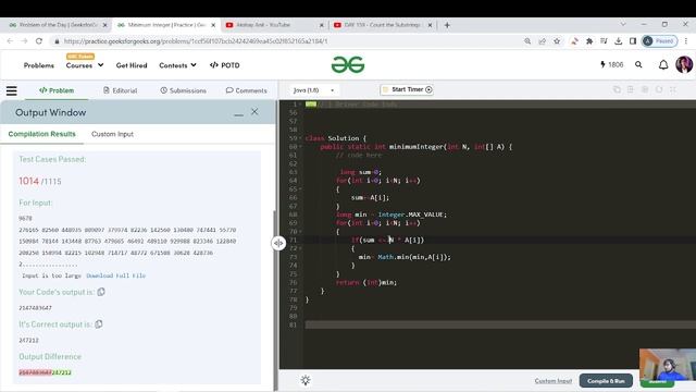 DAY 160 - Minimum Integers | Logarithms | JAVA | C++ GFG POTD 30 Mar смотреть онлайн