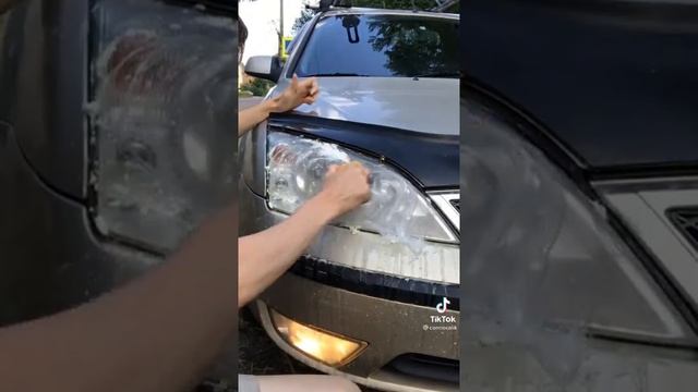 Полировка фары лимоном с содой. Проверка лайфхака смотреть онлайн