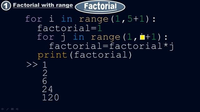 How to find the factorial with the range function in Python? - Python by #Moein смотреть онлайн