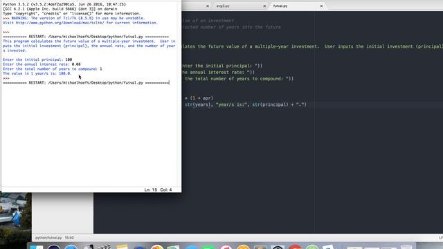 Students Teach: John Zelle's "Python: Intro to CS (Second Edition)" Ch2/#5 of 11/ (Vid 12of100) смотреть онлайн