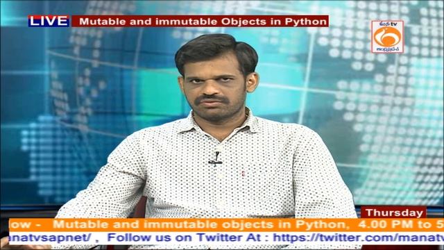 Mutable and Immutable Objects | Python Training Program | APSSDC | Mana TV смотреть онлайн