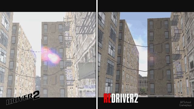 Driver 2 (PSX) vs. REDRIVER 2 (PC) - Side by Side Comparison смотреть онлайн