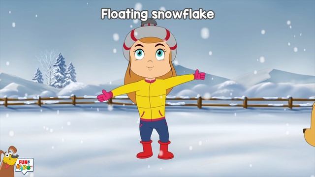 Snowflakes Song | Little Snowflake + Nursery Rhymes By FunForKidsTV смотреть онлайн