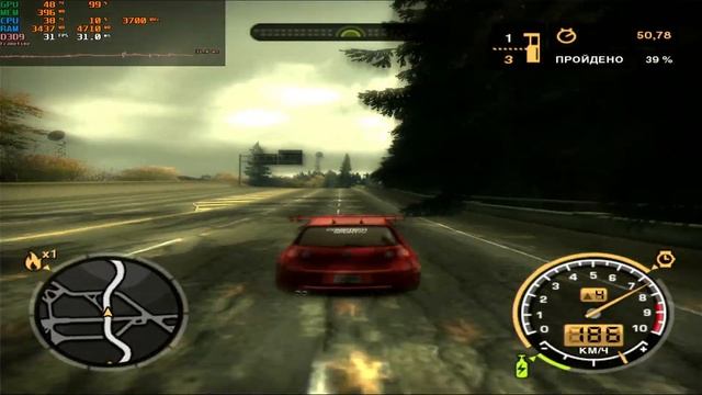 GigaByte GT 240 1GB TEST NFS Most Wanted 2005 1280x1024 [HIGH]